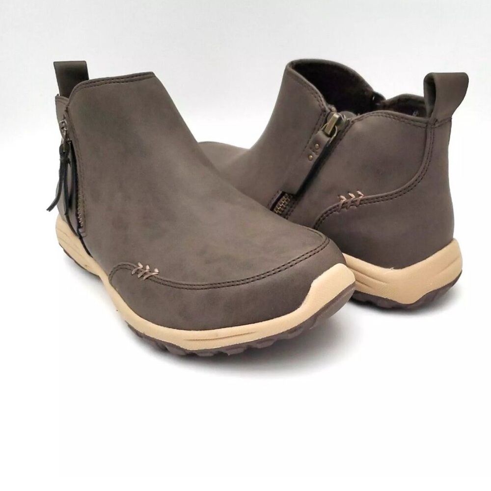 Skechers Relaxed Fit Chocolate Brown Ankle Booties SN 158386 Womens Size 6